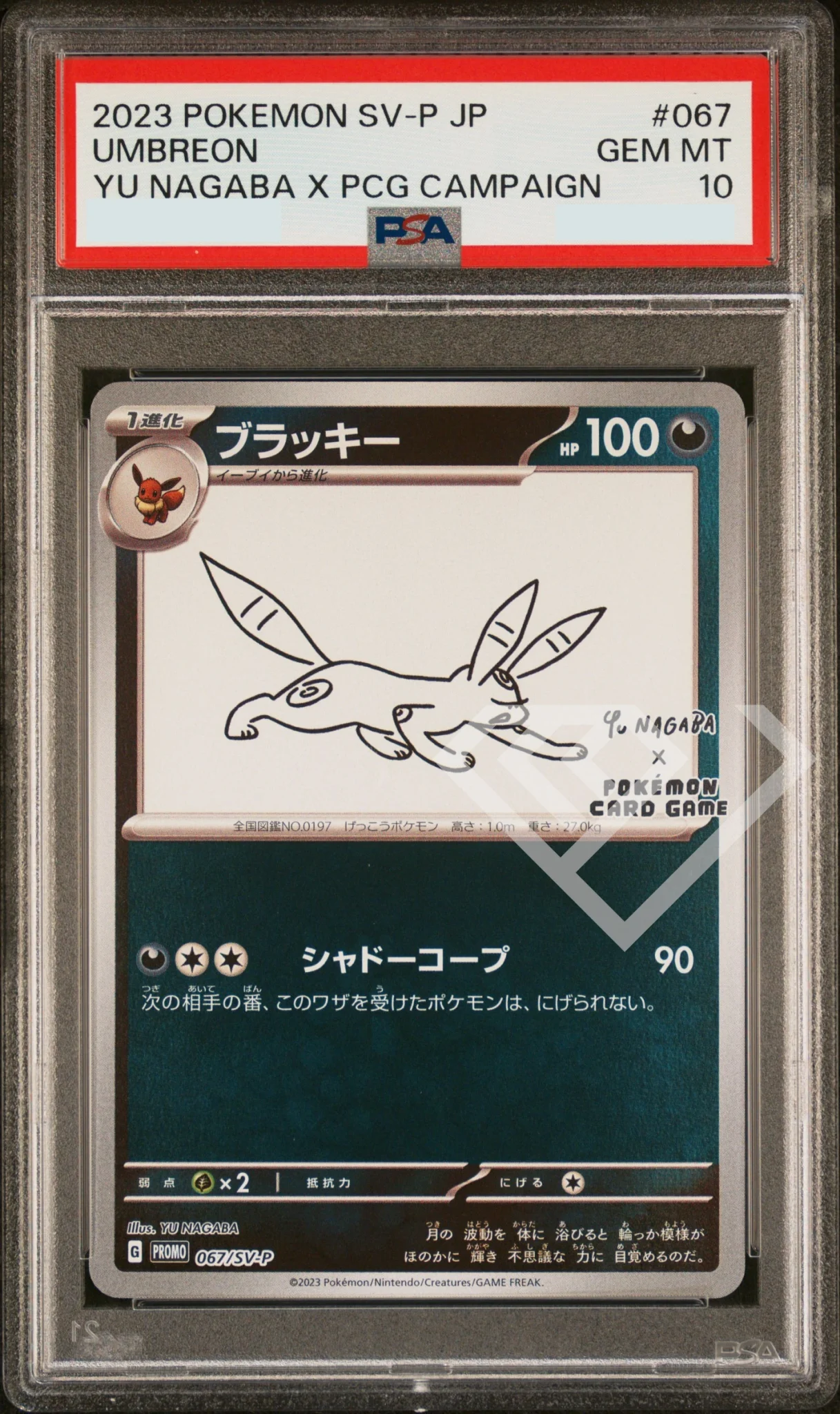 Home - grading supplies italia - official site Umbreon-psa-10-067-promo-yu-nagaba-japanese-front