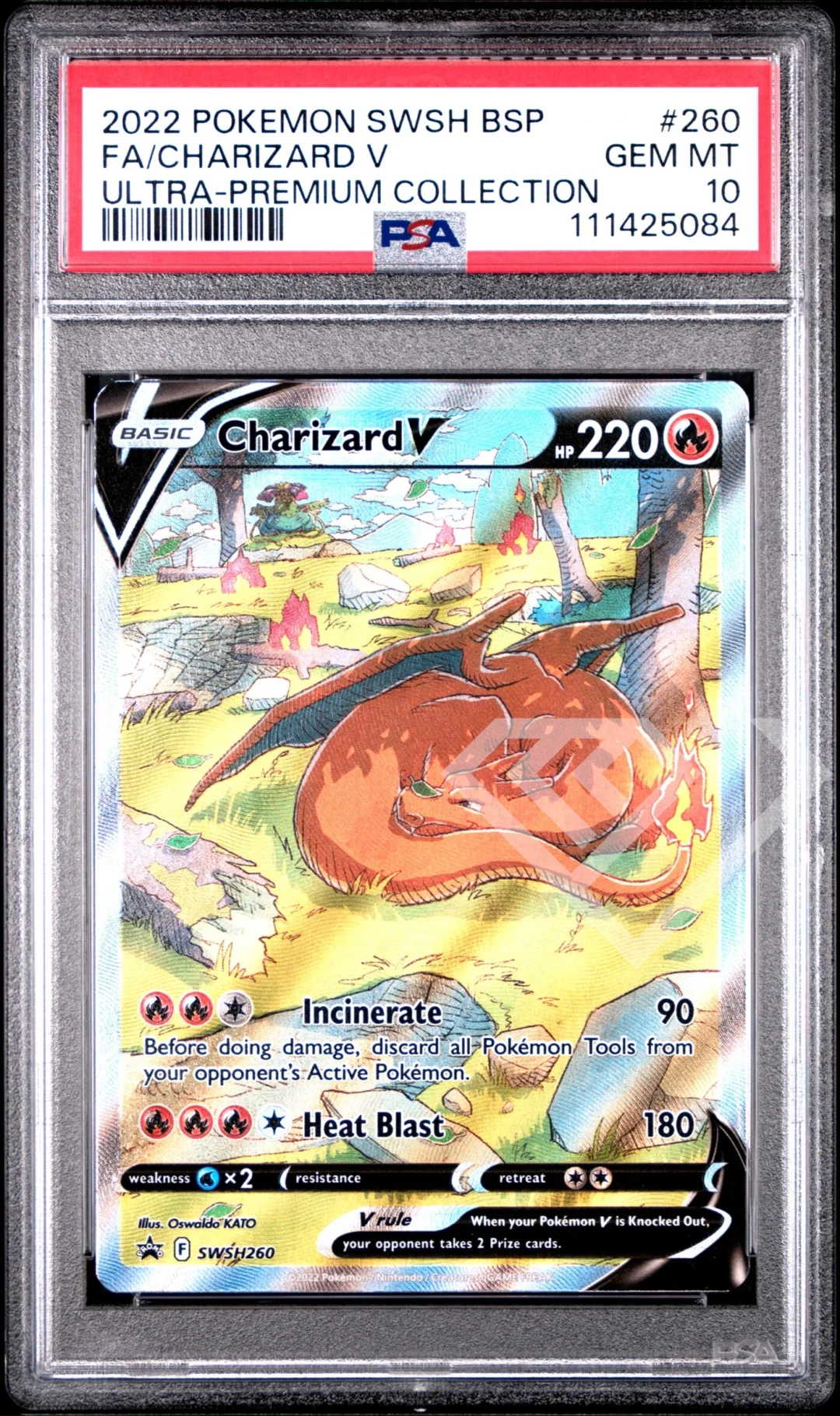 Charizard VMAX SWSH 260 - Promo Ultra Premium Collection PSA 10 English