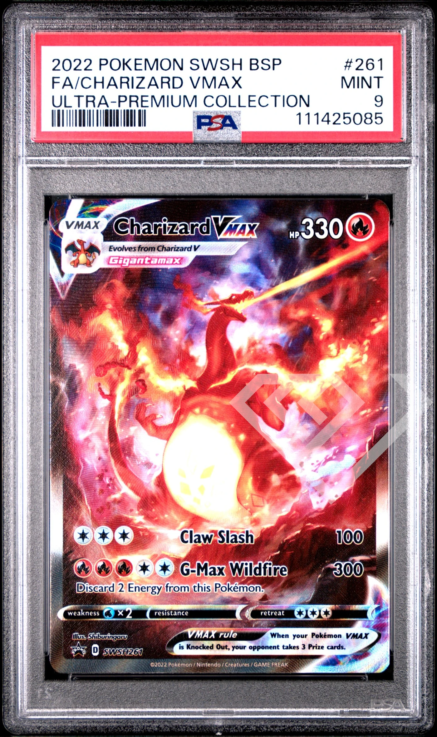 Charizard vmax swsh 261 promo - ultra premium collection psa 9 english - grading supplies italia - official site Charizard vmax swsh 261 - promo charizard ultra premium collection psa 9 english