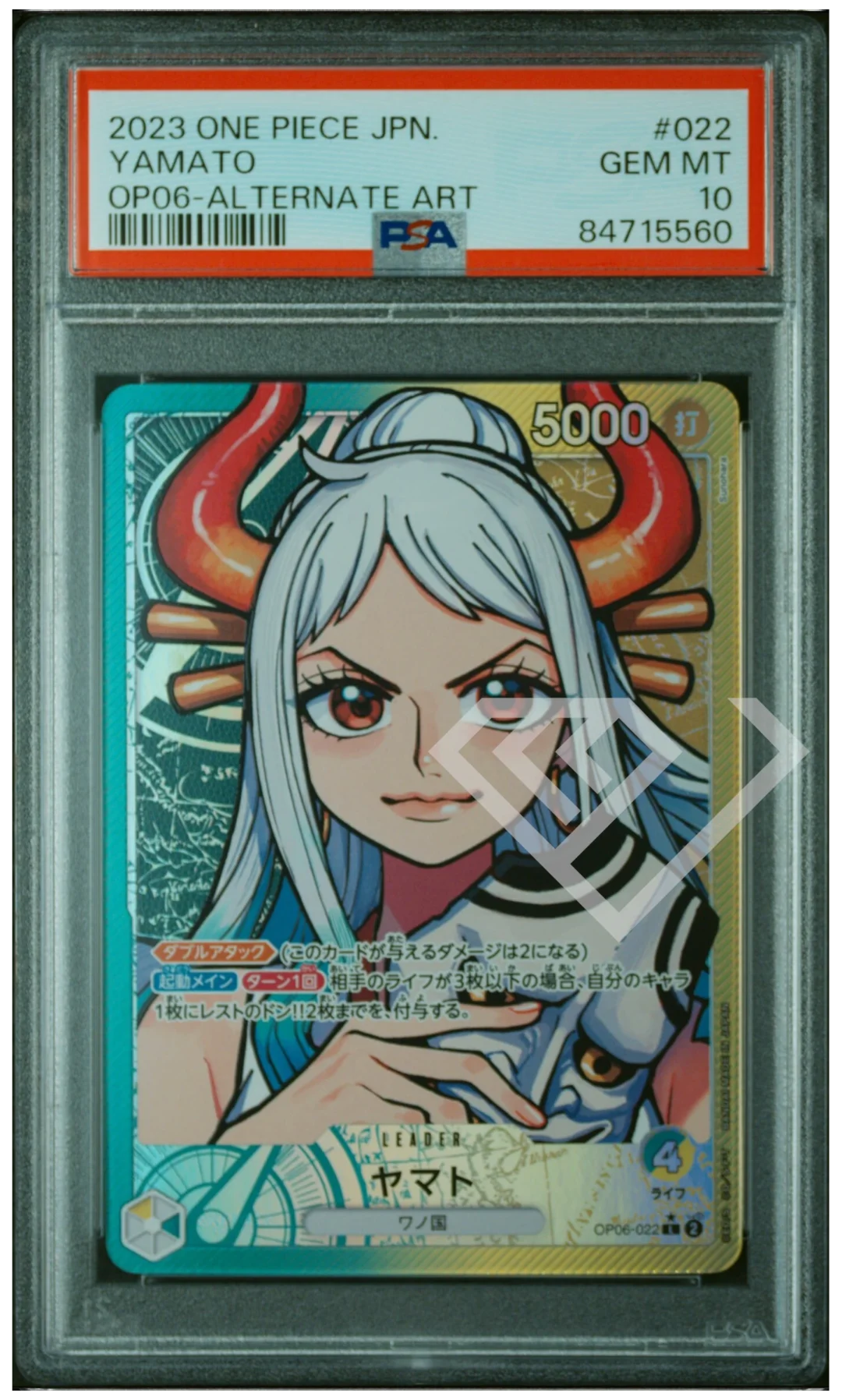 Yamato OP06-022 Leader Alternate Art - PSA 10 Japanese